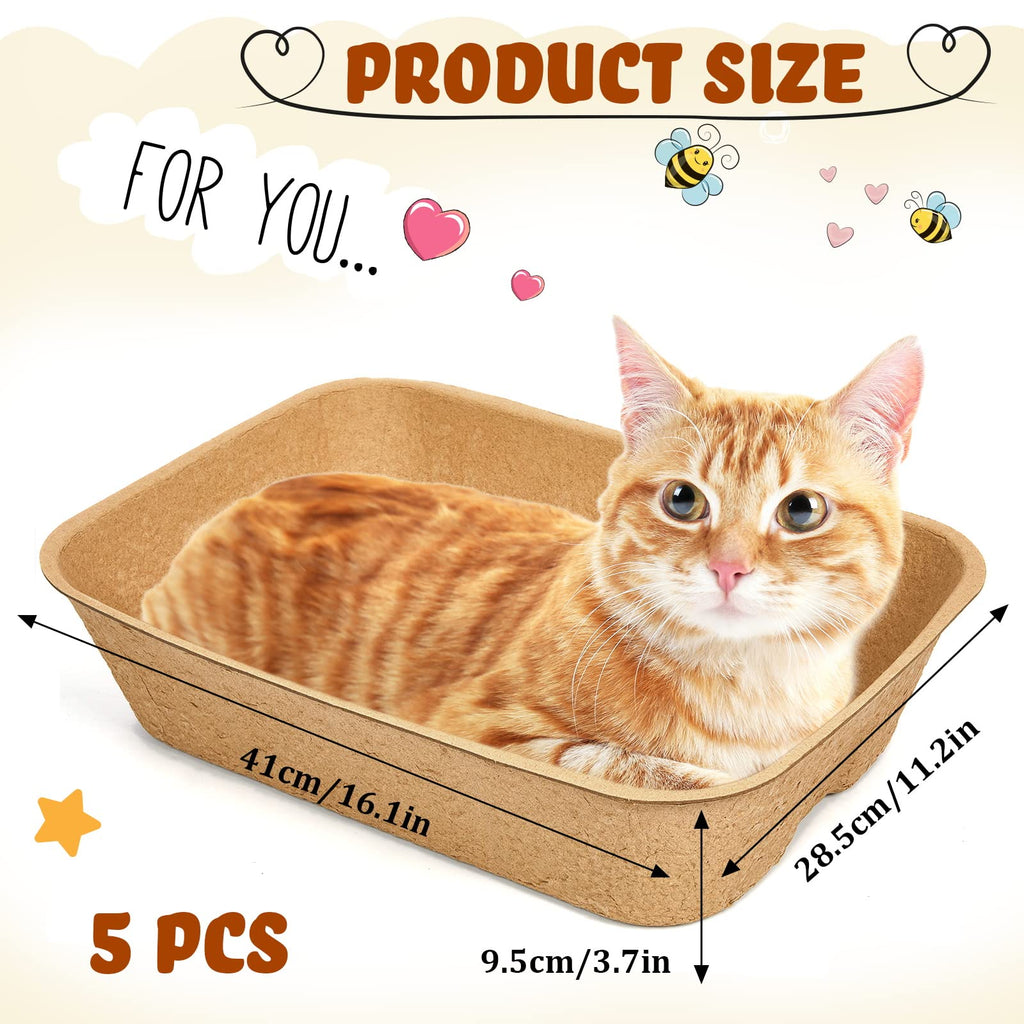 15 Pack Disposable Cat Litter Box Large Q869