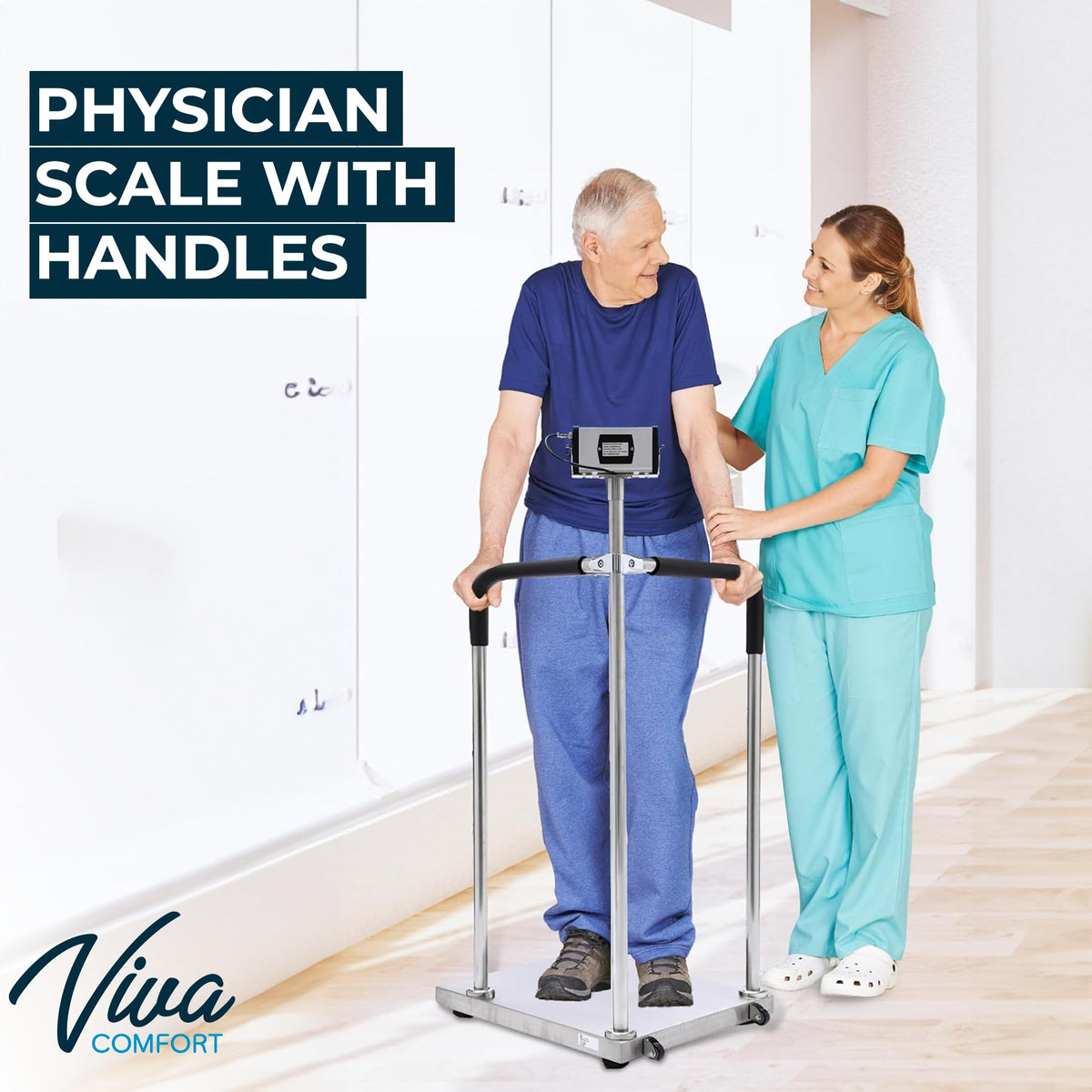 Medical Grade Digital Scale with Handles 660 lb Weight Capacity W777095