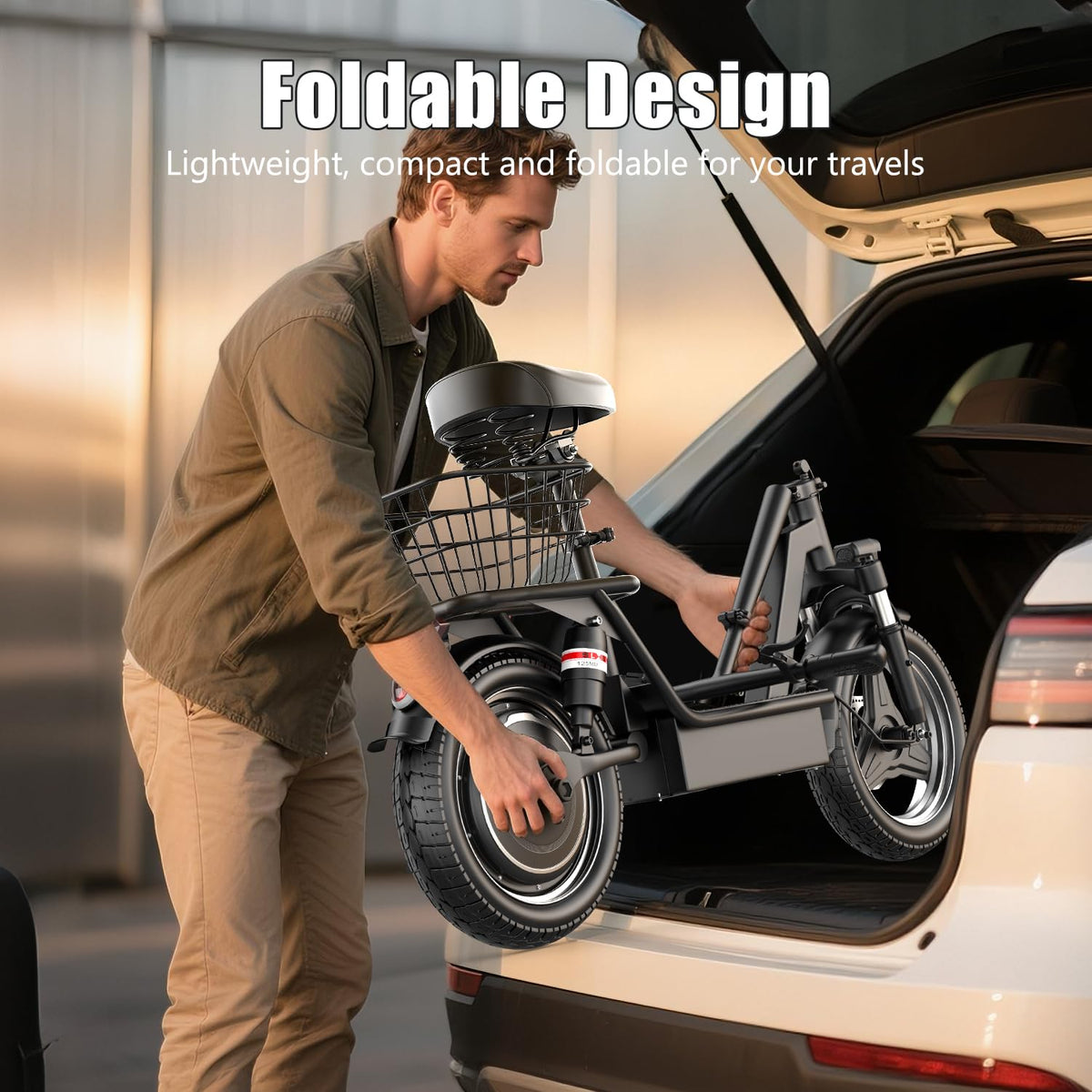 Foldable Electric Scooter with Seat H238