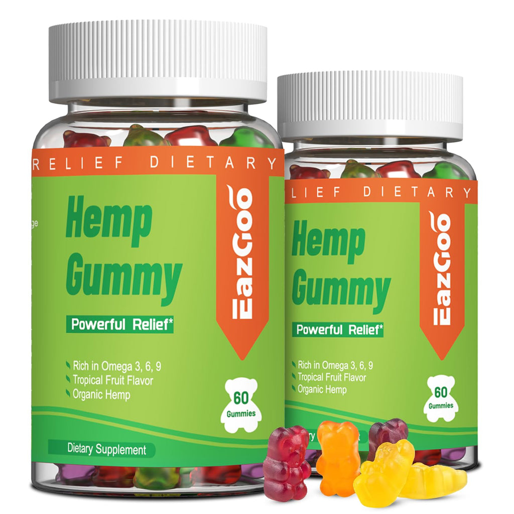 Hemp Gummies 2,000,000 XXL Extra Strength 120 Counts Y70362
