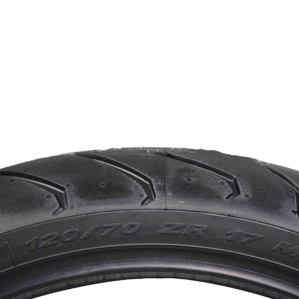Motorcycle Tire Set 120/70ZR17 58W & 180/55ZR17 73W E847