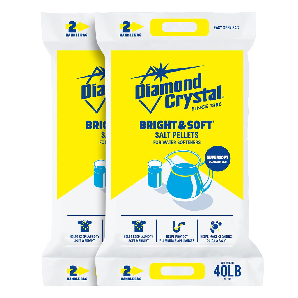 2 Pack Water Softener Salt Pellets, 40 Pounds S133