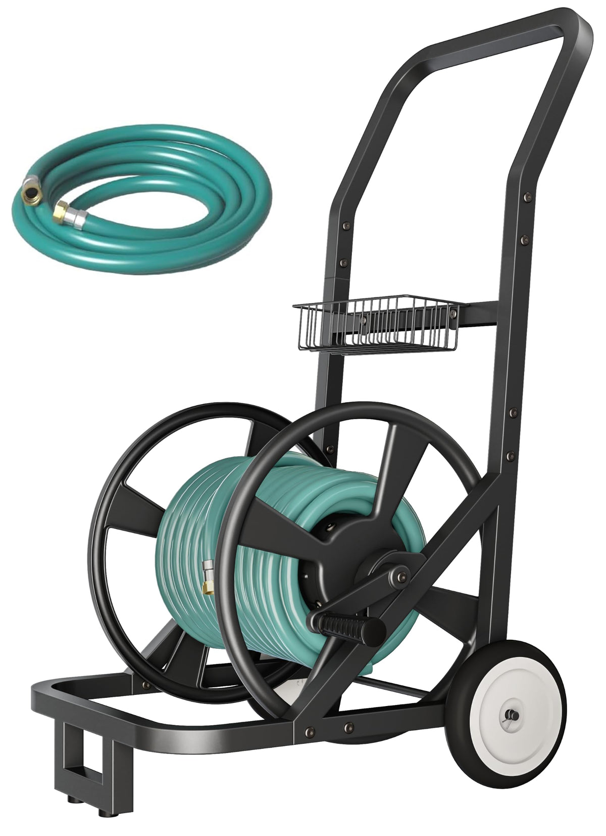 Garden Hose Reel Cart with Wheels M728