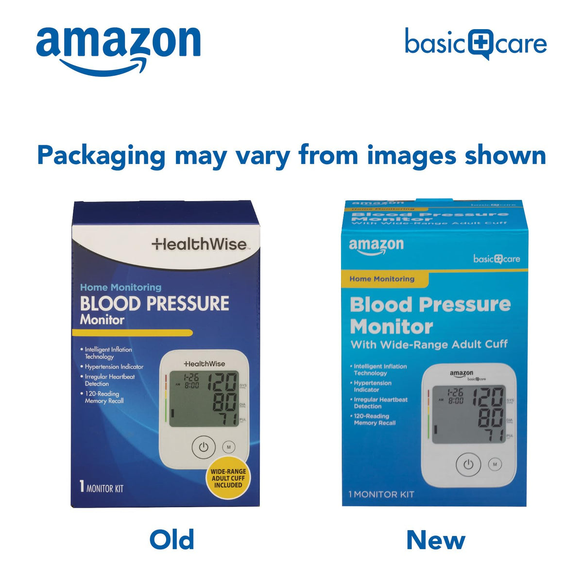 Blood Pressure Monitor with Wide Range Arm Cuff M874681