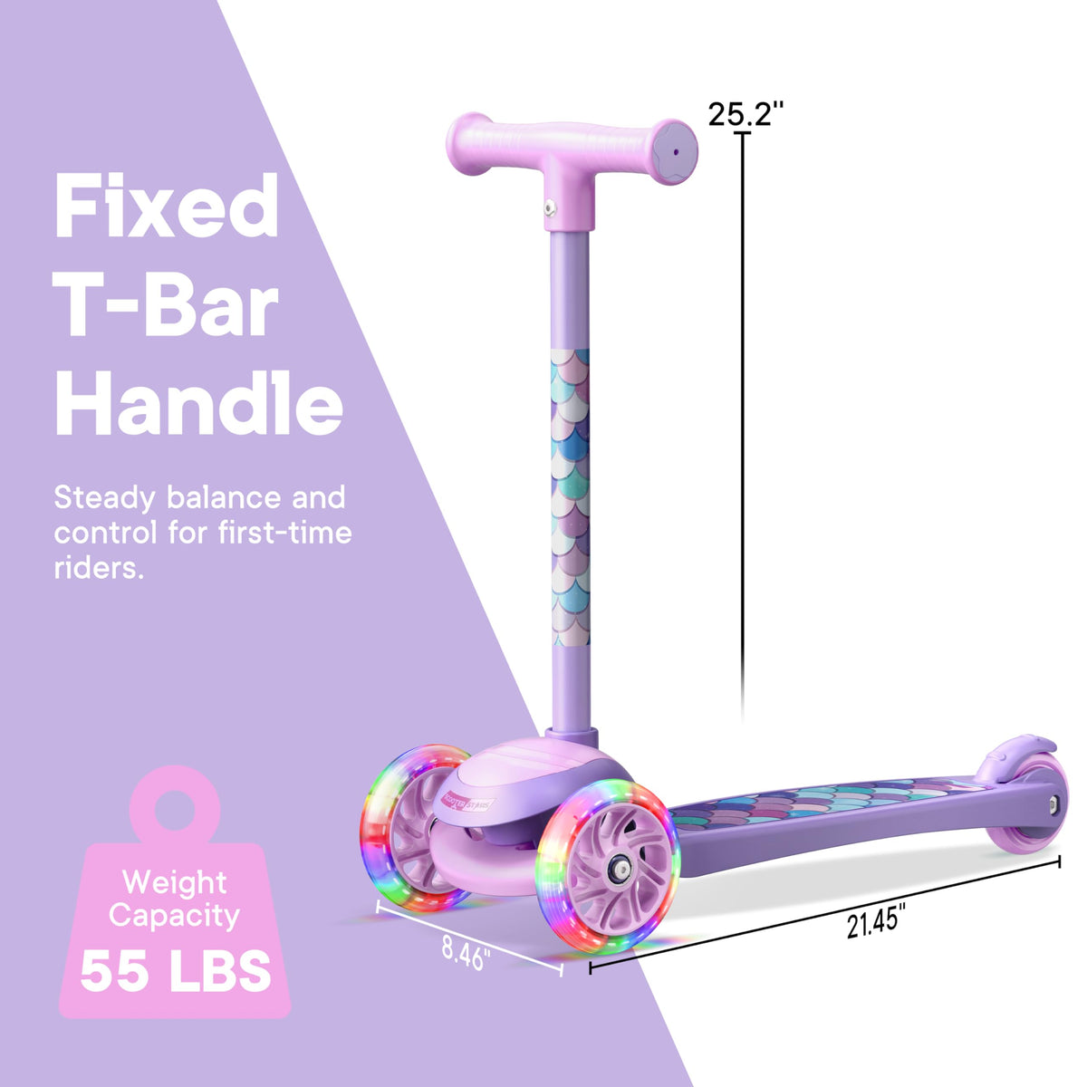 3 Wheel Light Up LED Scooter for Kids L396
