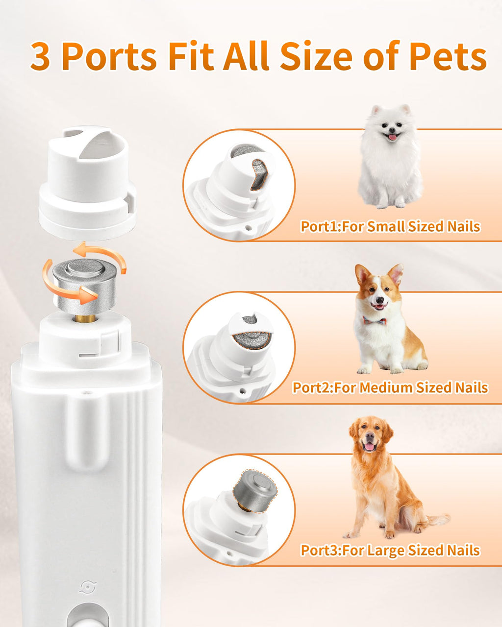 2-in-1 Dog & Cat Nail Clippers & Grinder with LED Light L938646