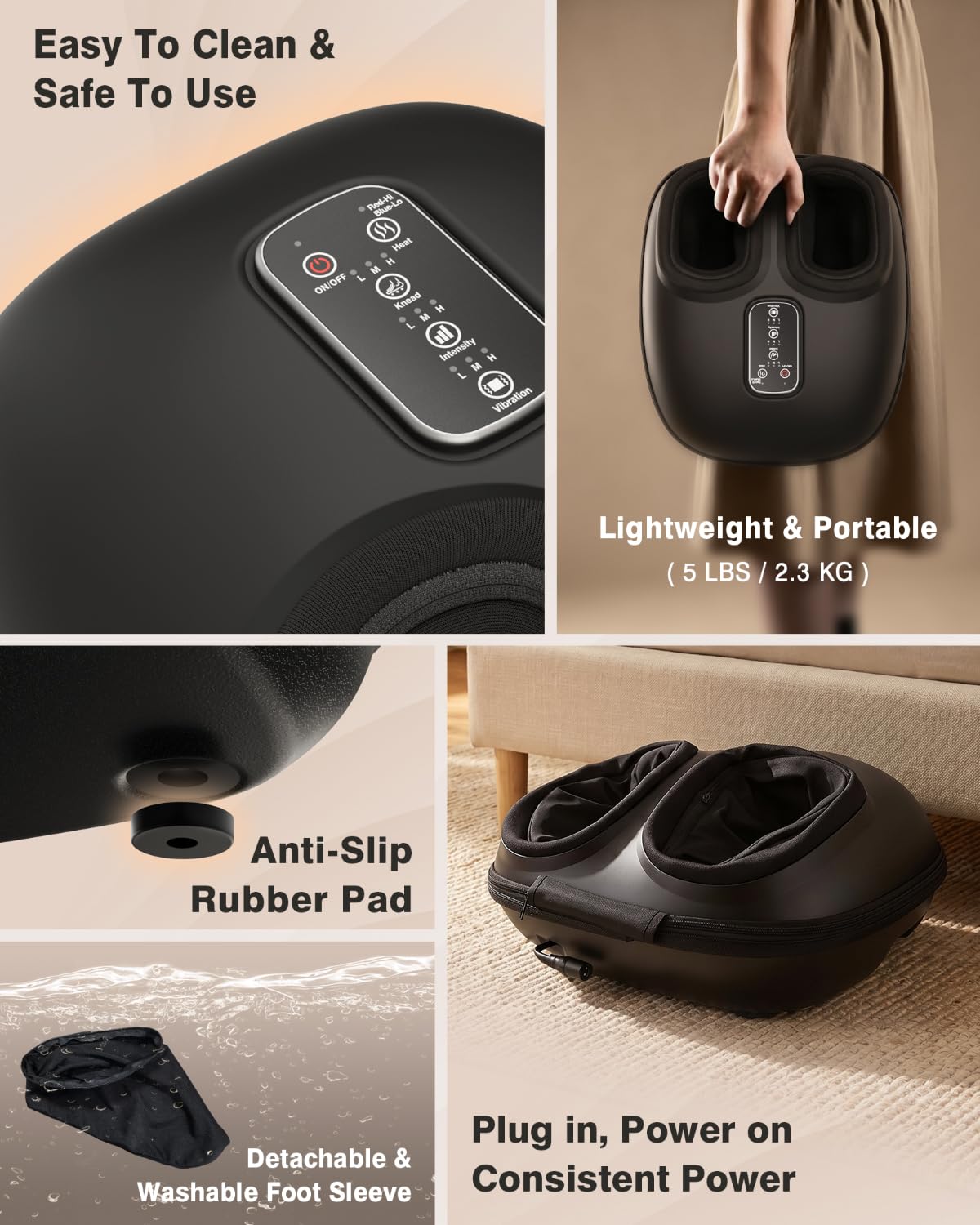 Foot Massager with Heat X76152