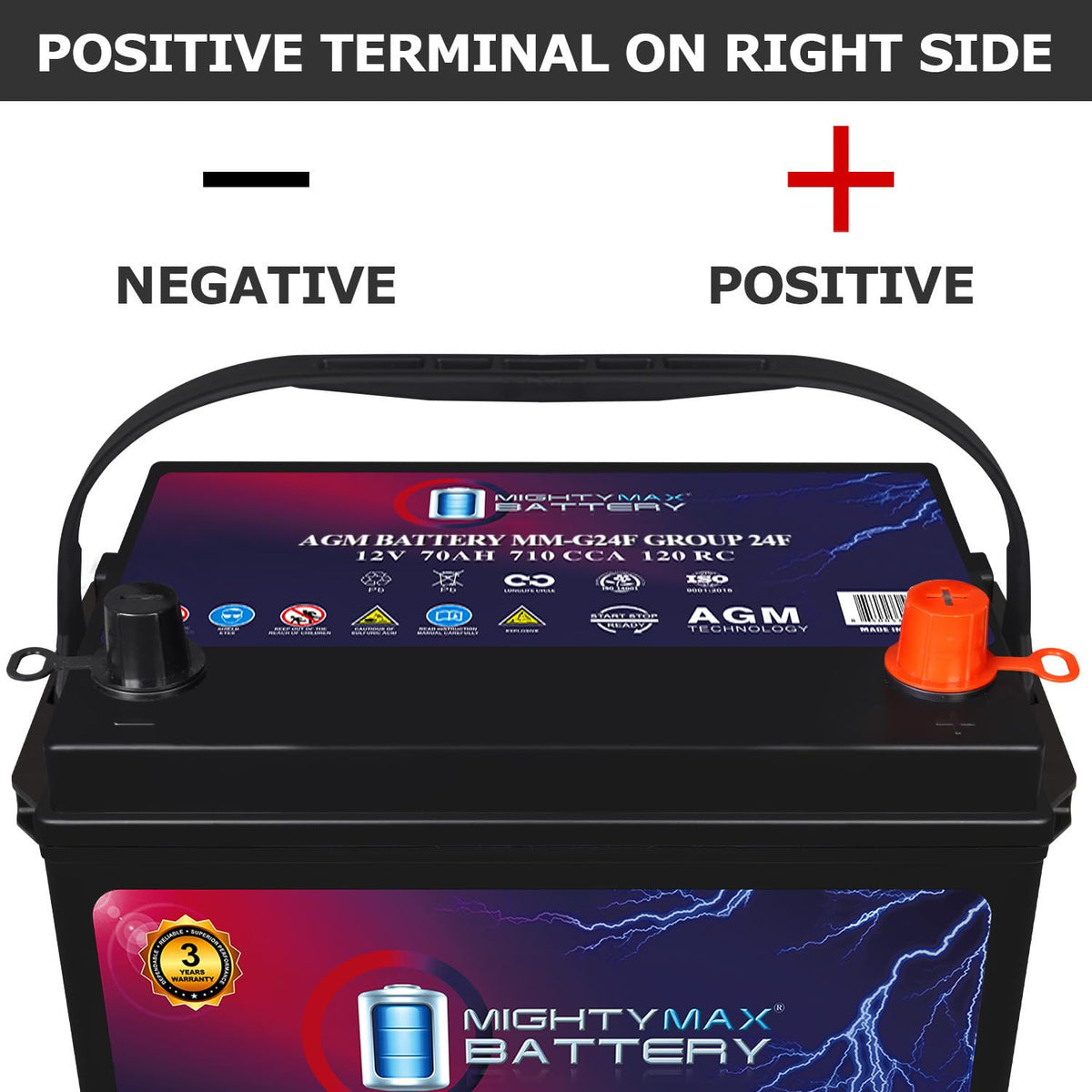 12V 70Ah AGM Replacement Battery E30139