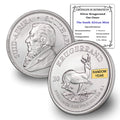 1 oz South African Silver Krugerrand Coin A553990