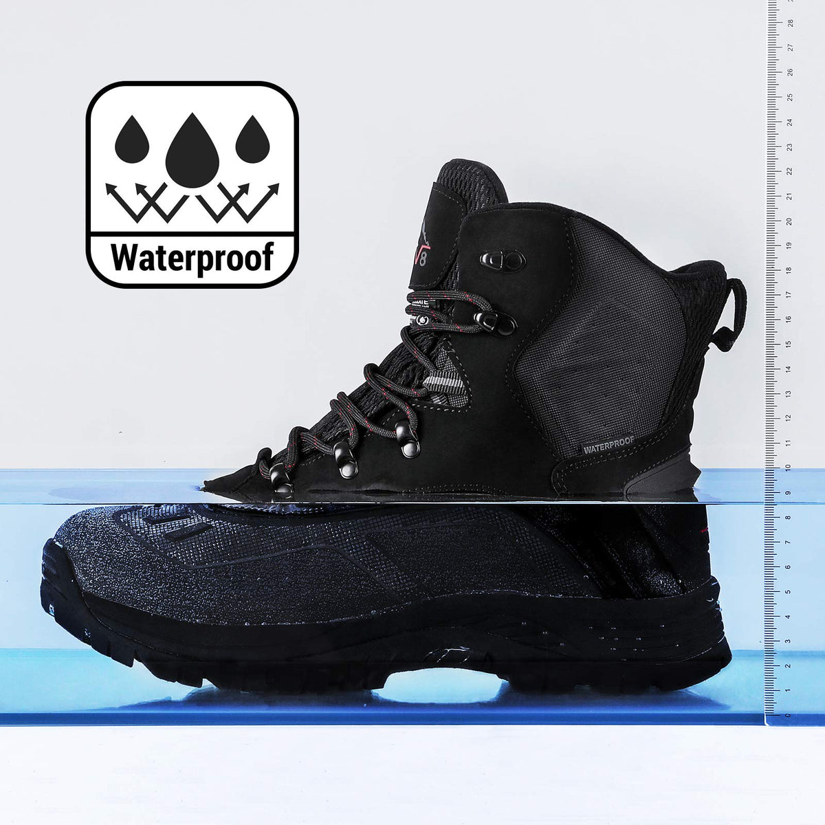 Men's Waterproof Hiking Winter Snow Boots K967