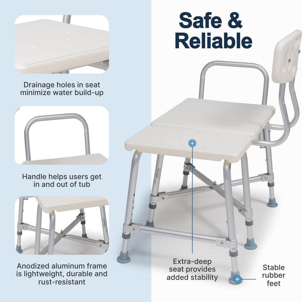 Heavy-Duty Bariatric Tub Transfer Bench H6594