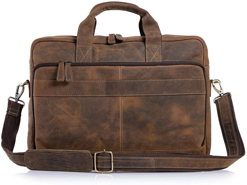 18 Inch Leather Laptop Messenger Bag L3101