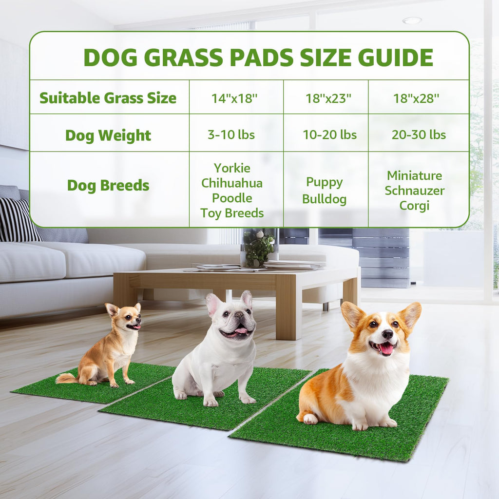 2 Pack 14x18in Artificial Grass Pee Pads J46885