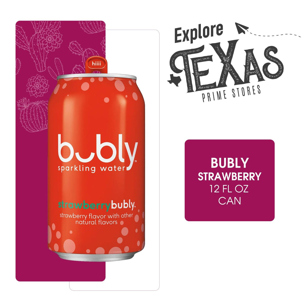 Strawberry Flavored Sparkling Water 12 fl oz Aluminum Can 20-Pack X644