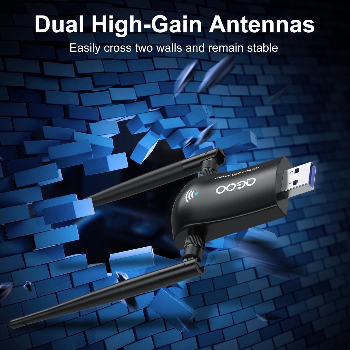 Wireless WiFi Adapter AC1300Mbps USB 3.0 Dual Band S640