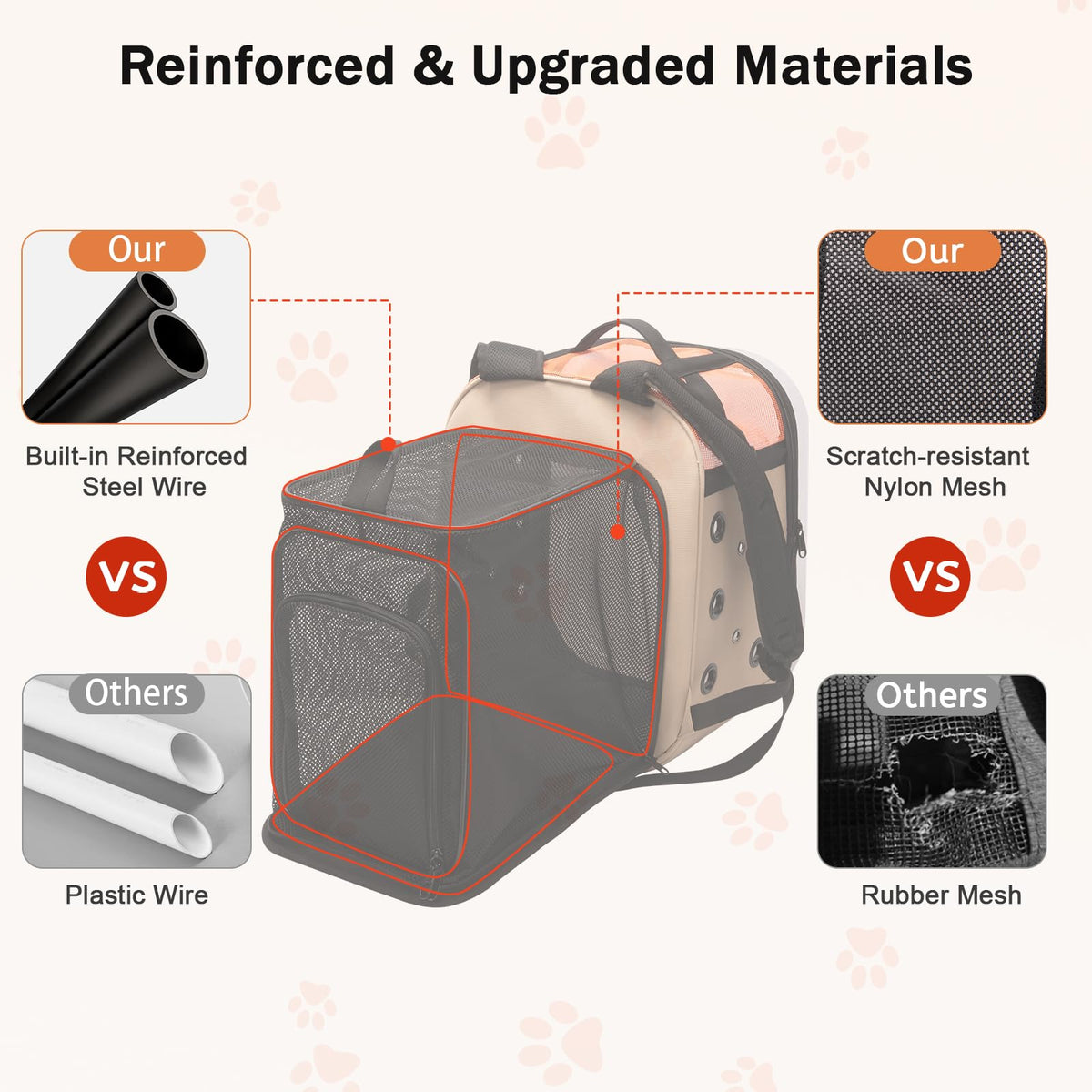 Large Breathable Cat Backpack Carrier D33945