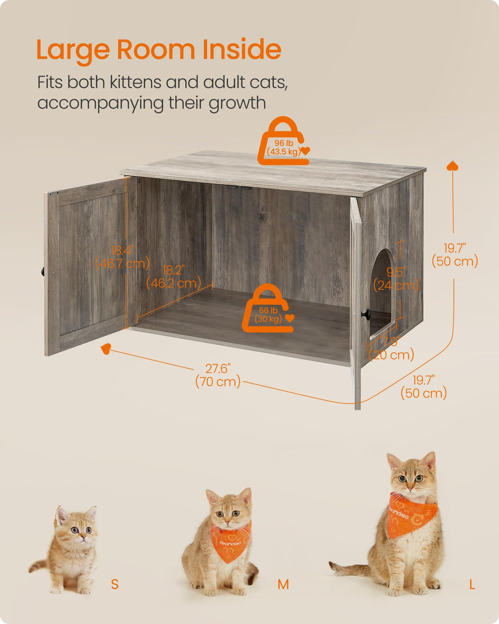 Cat Litter Box Enclosure End Table T5171