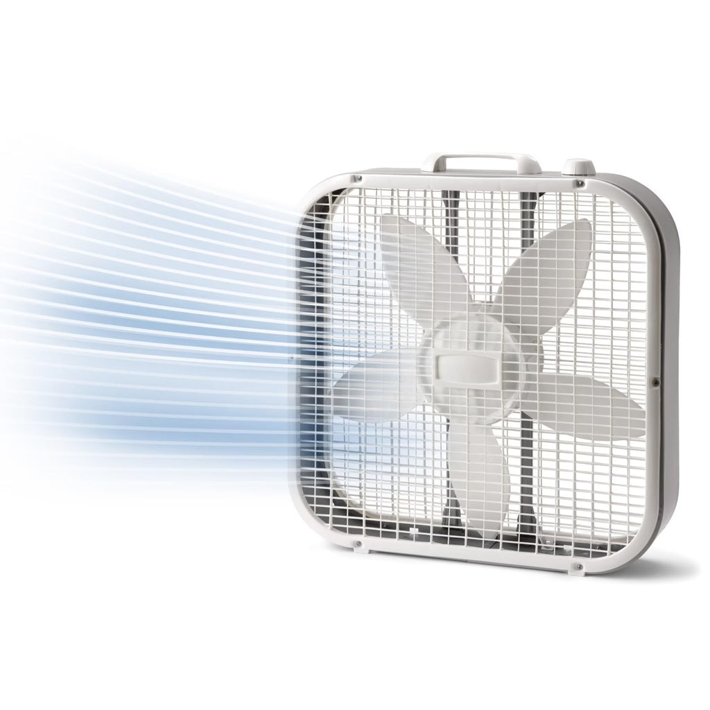 20 Inch 3 Speed Box Fan White J790711