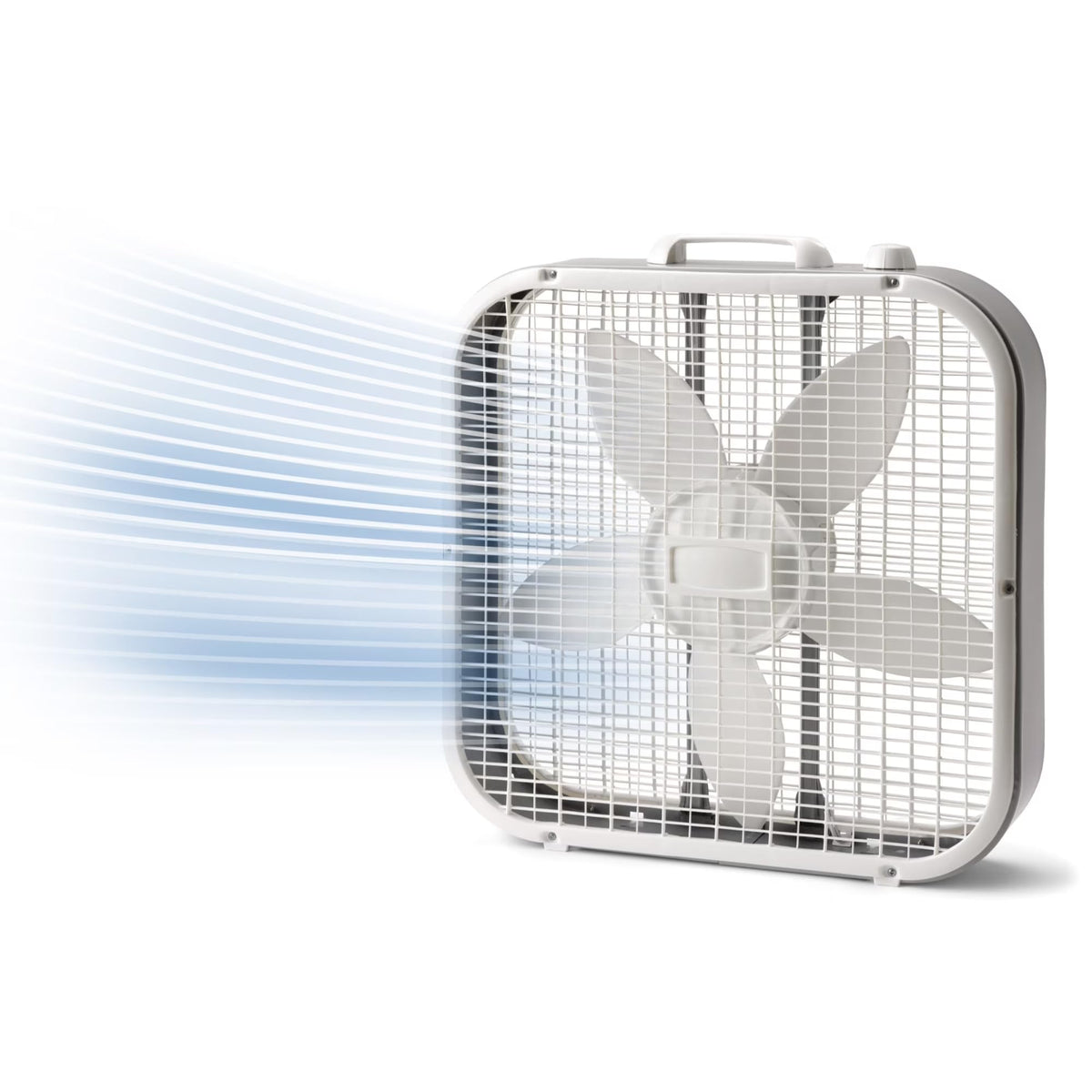 20 Inch 3 Speed Box Fan White J790711