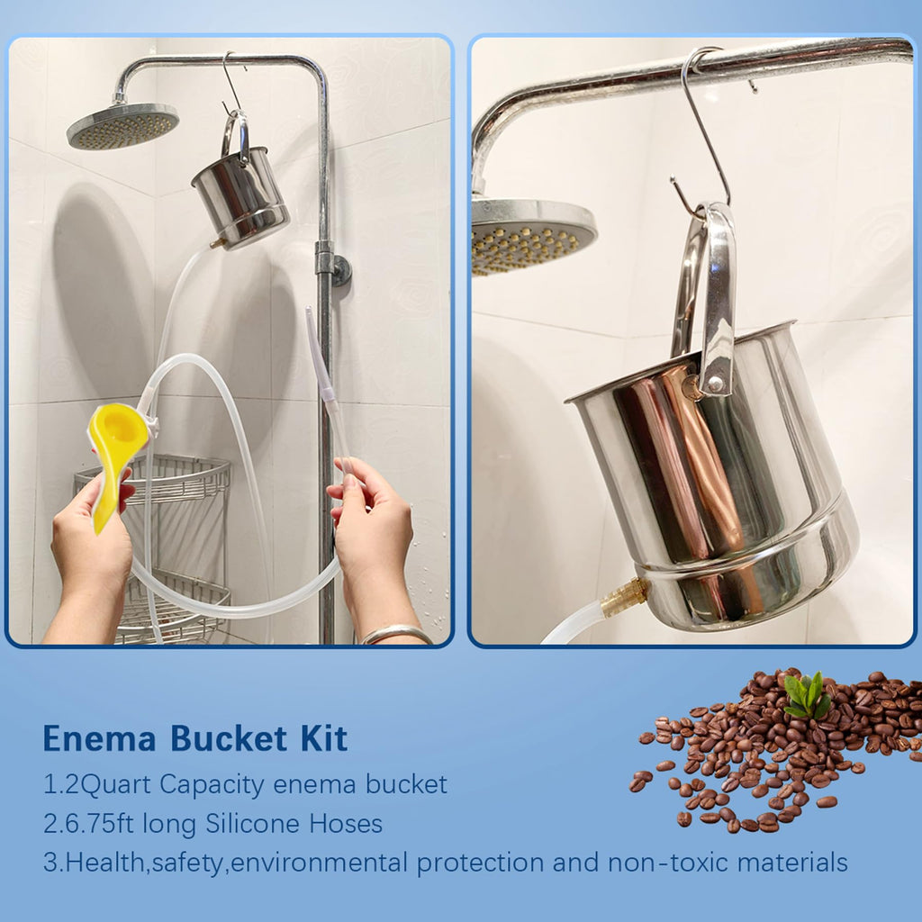 Coffee Enema Bucket Kit Stainless Steel 1.8 Quart E6512