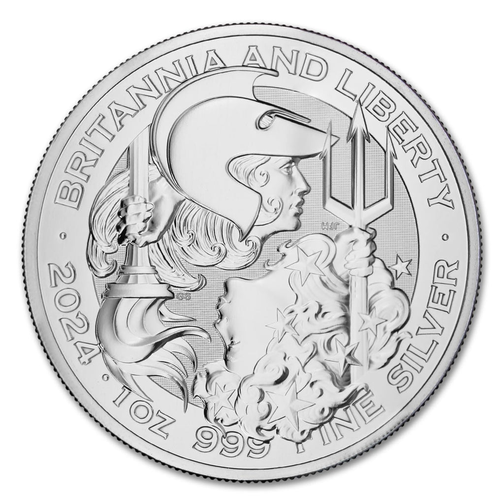 1 oz British Silver Britannia and Liberty Coin X111317