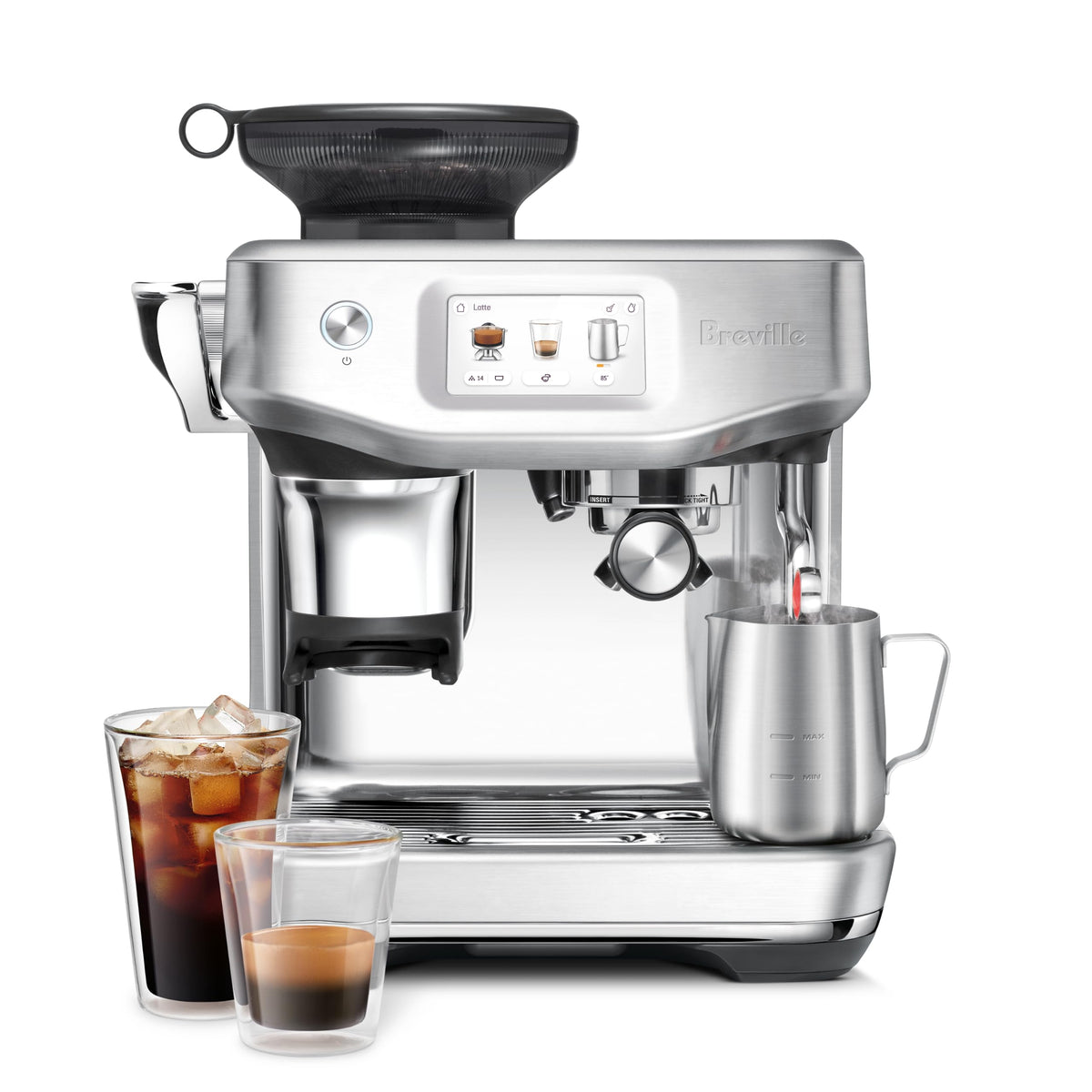 Espresso Machine Brushed Stainless Steel Q776584