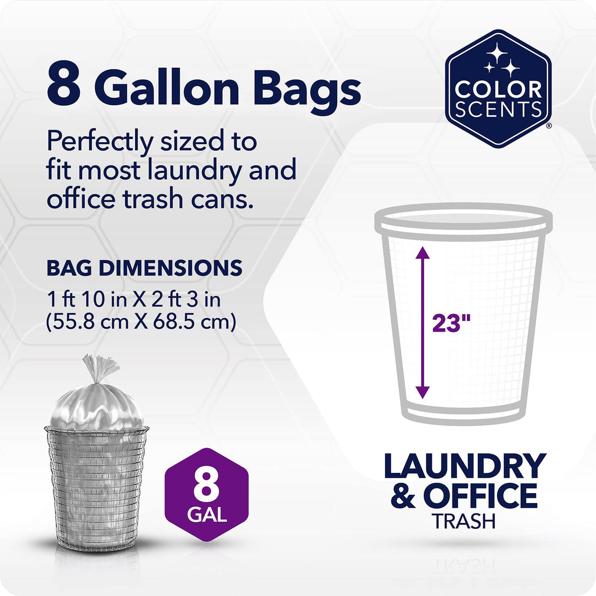 8 Gallon Twist Tie Trash Bags E136513