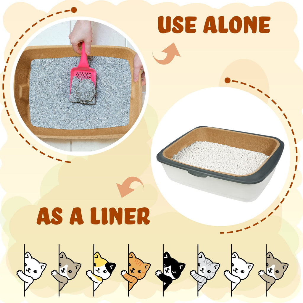 15 Pack Disposable Cat Litter Box Large Q869