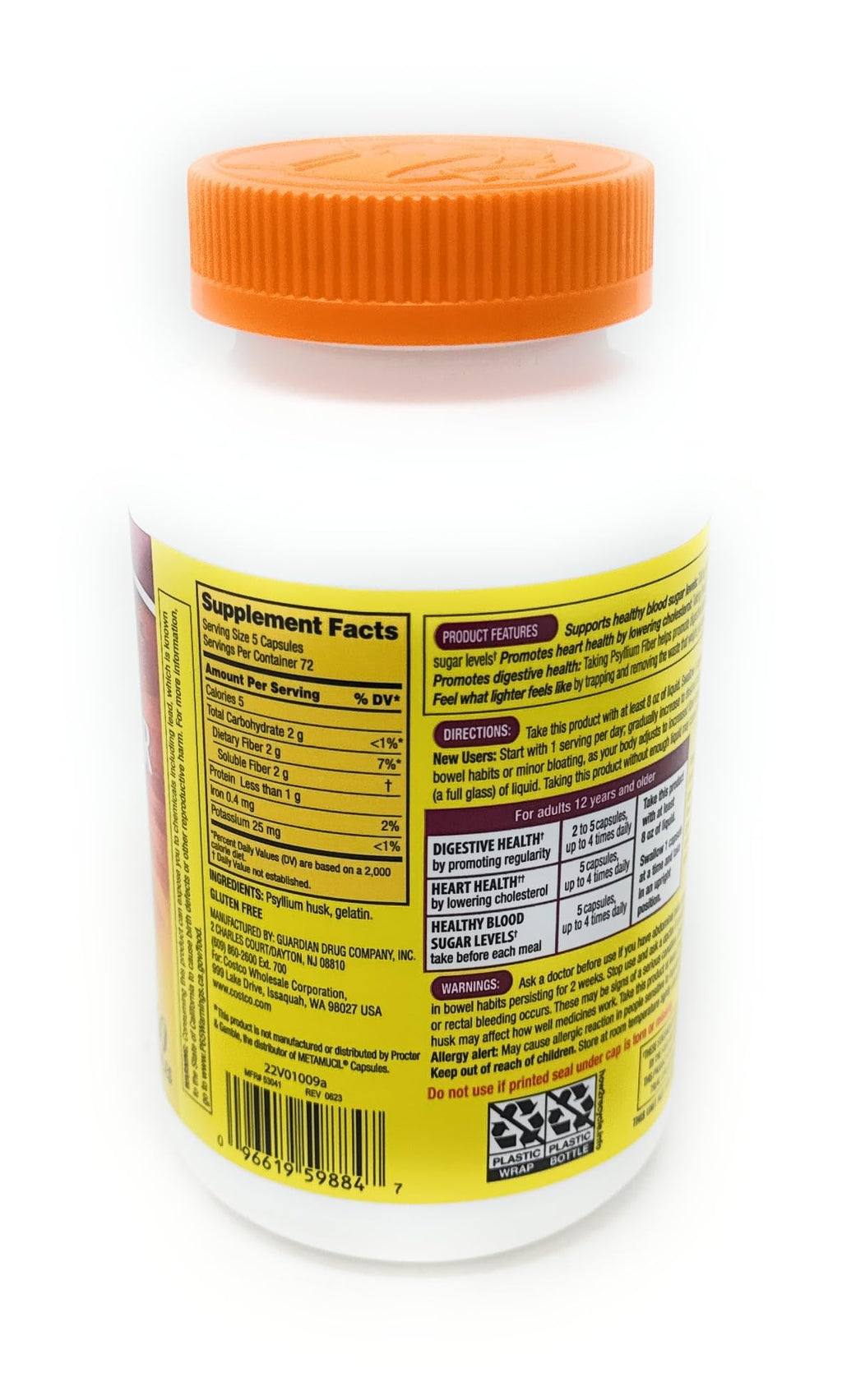 Fiber Supplement 360 Capsules F4720