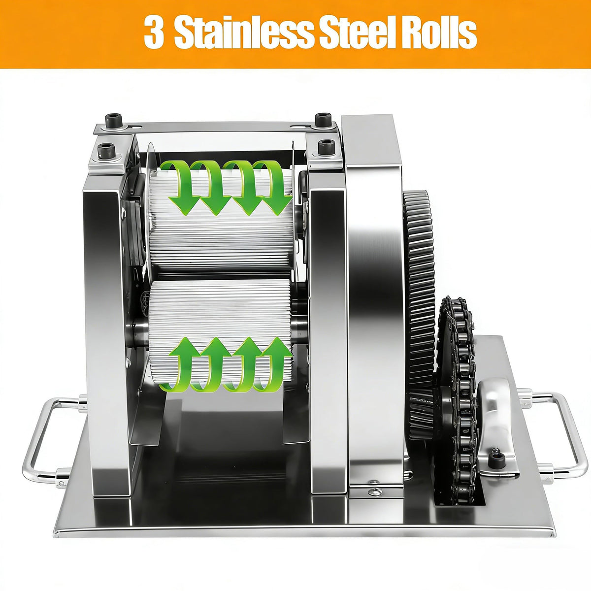 110V 800W Stainless Steel Electric Sugar Cane Juicer Machine J21404