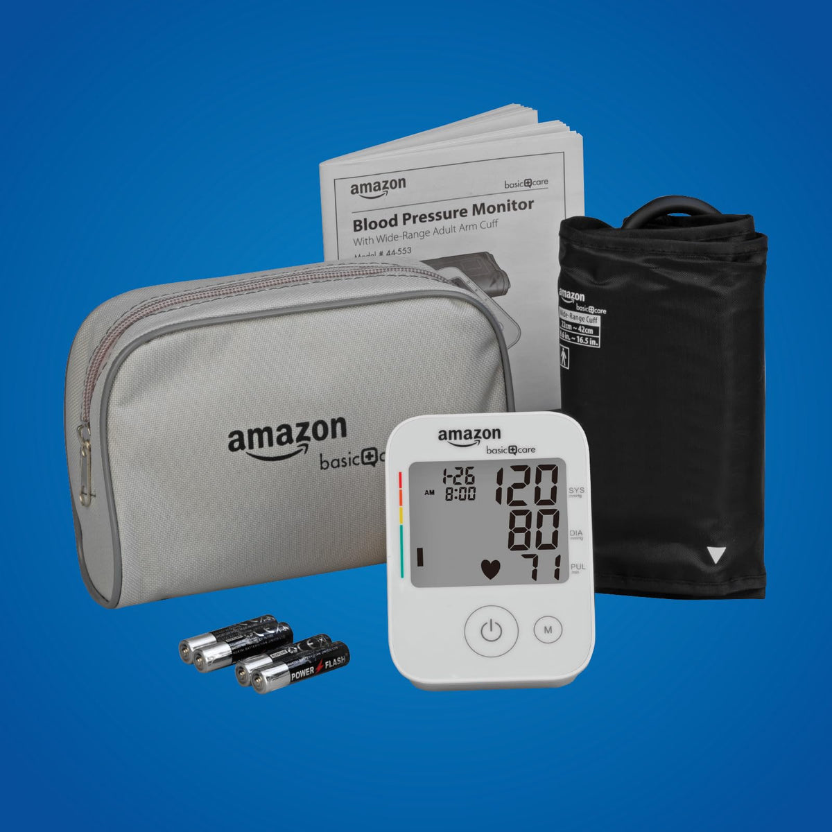 Blood Pressure Monitor with Wide Range Arm Cuff M874681