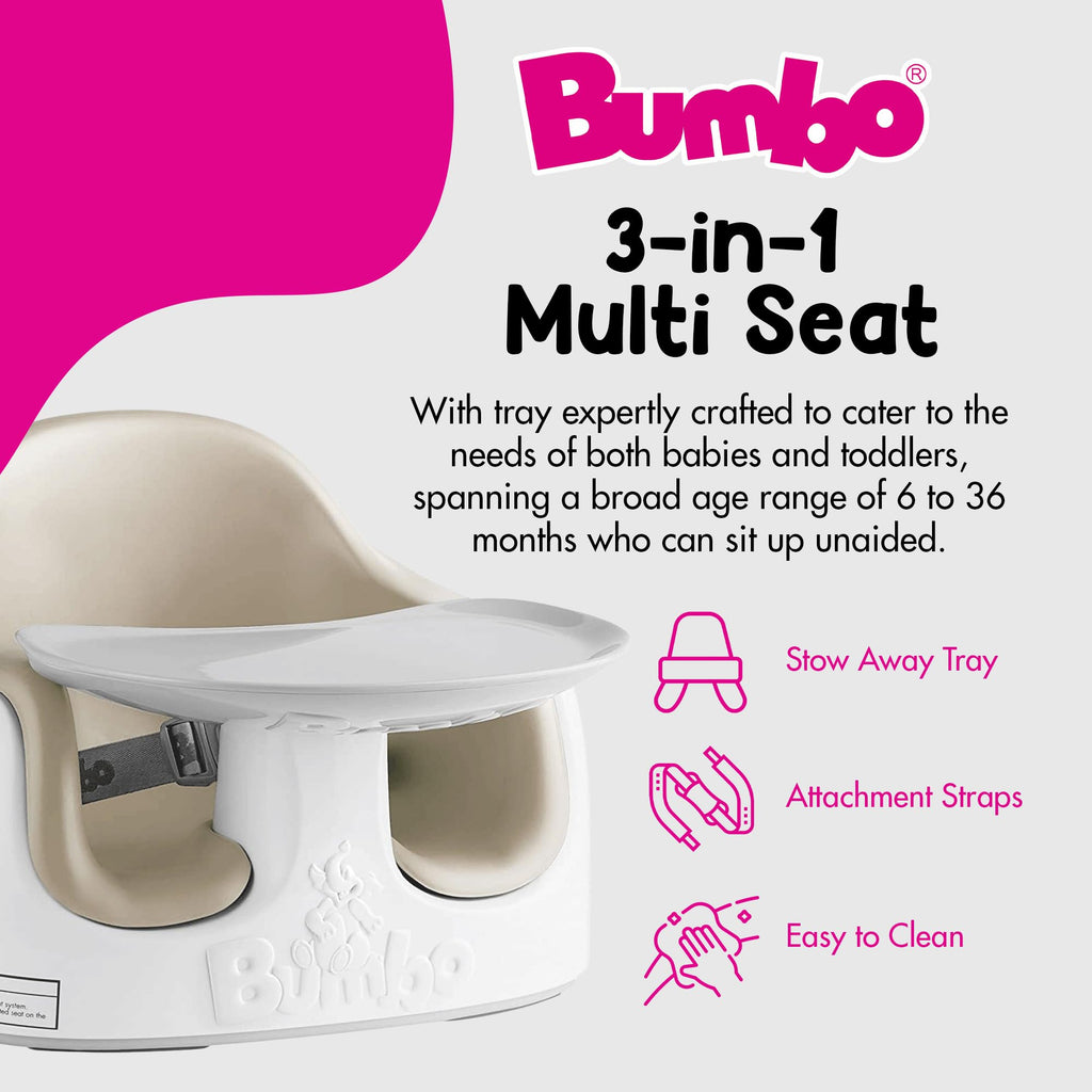 Portable Infant Multi-Seat with Tray, 6 to 36 Months, Taupe Q87938