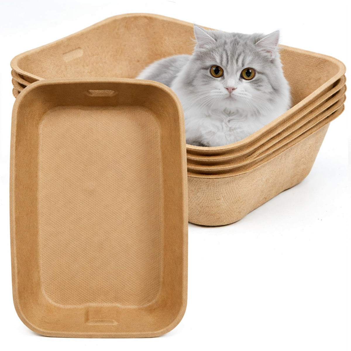 15 Pack Disposable Cat Litter Box Large Q869