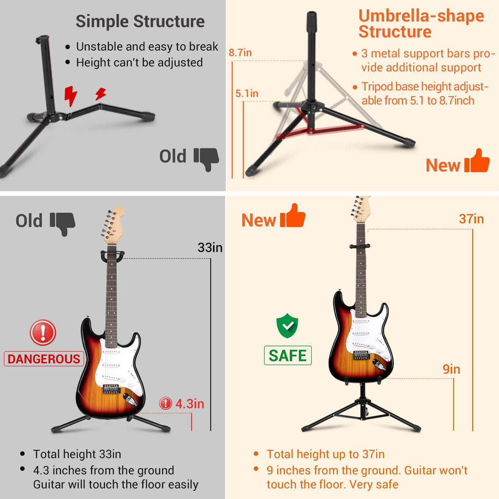 Folding Adjustable Guitar Stand U37799