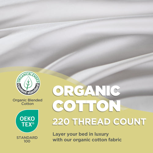 100% Organic Cotton Cover King Size Bed Pillows Set of 2 Y417379