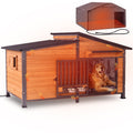 Extra Large Heated Insulated Weatherproof Dog Kennel with Heating Pad V43523
