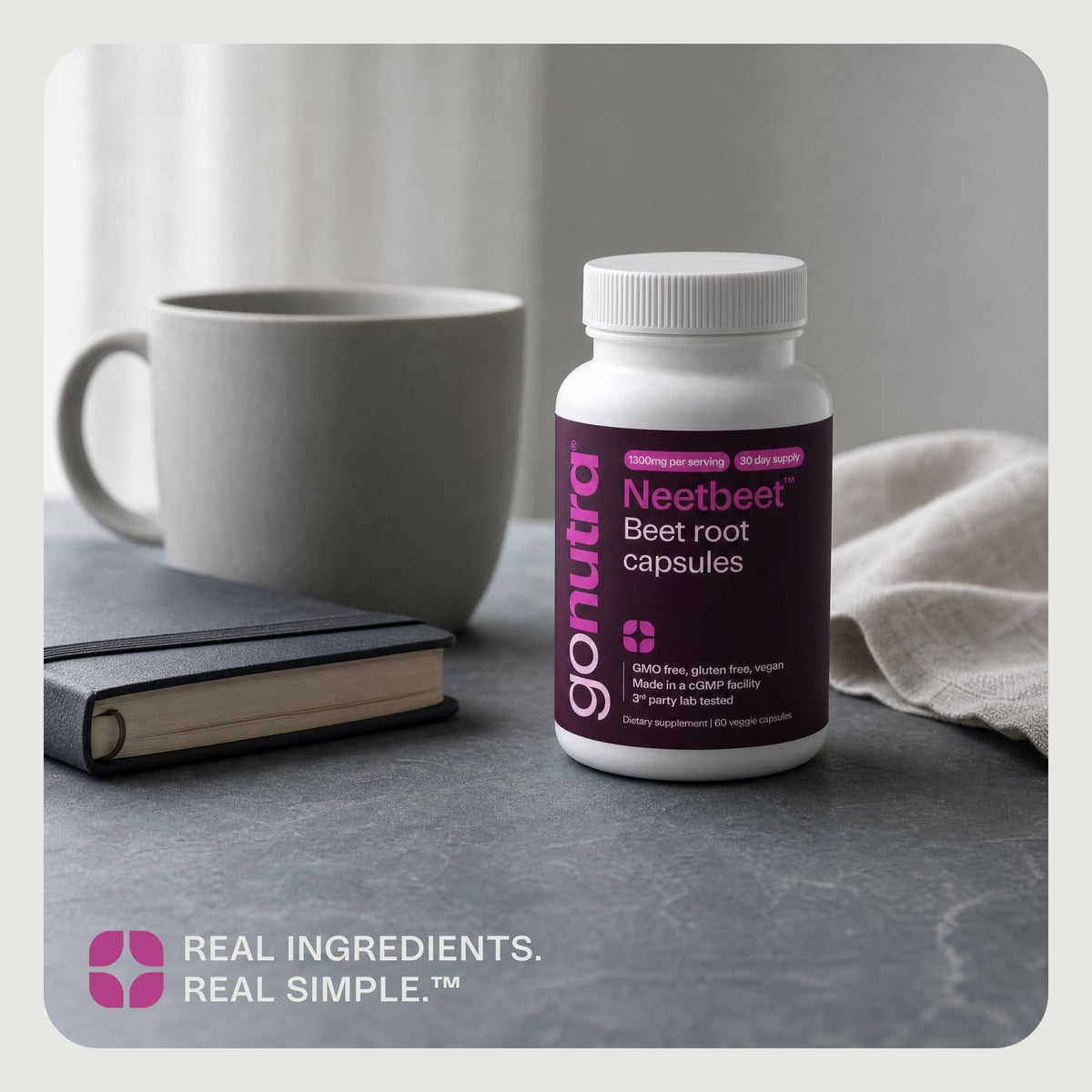 Organic Beet Root Capsules 1300mg 60ct Y701