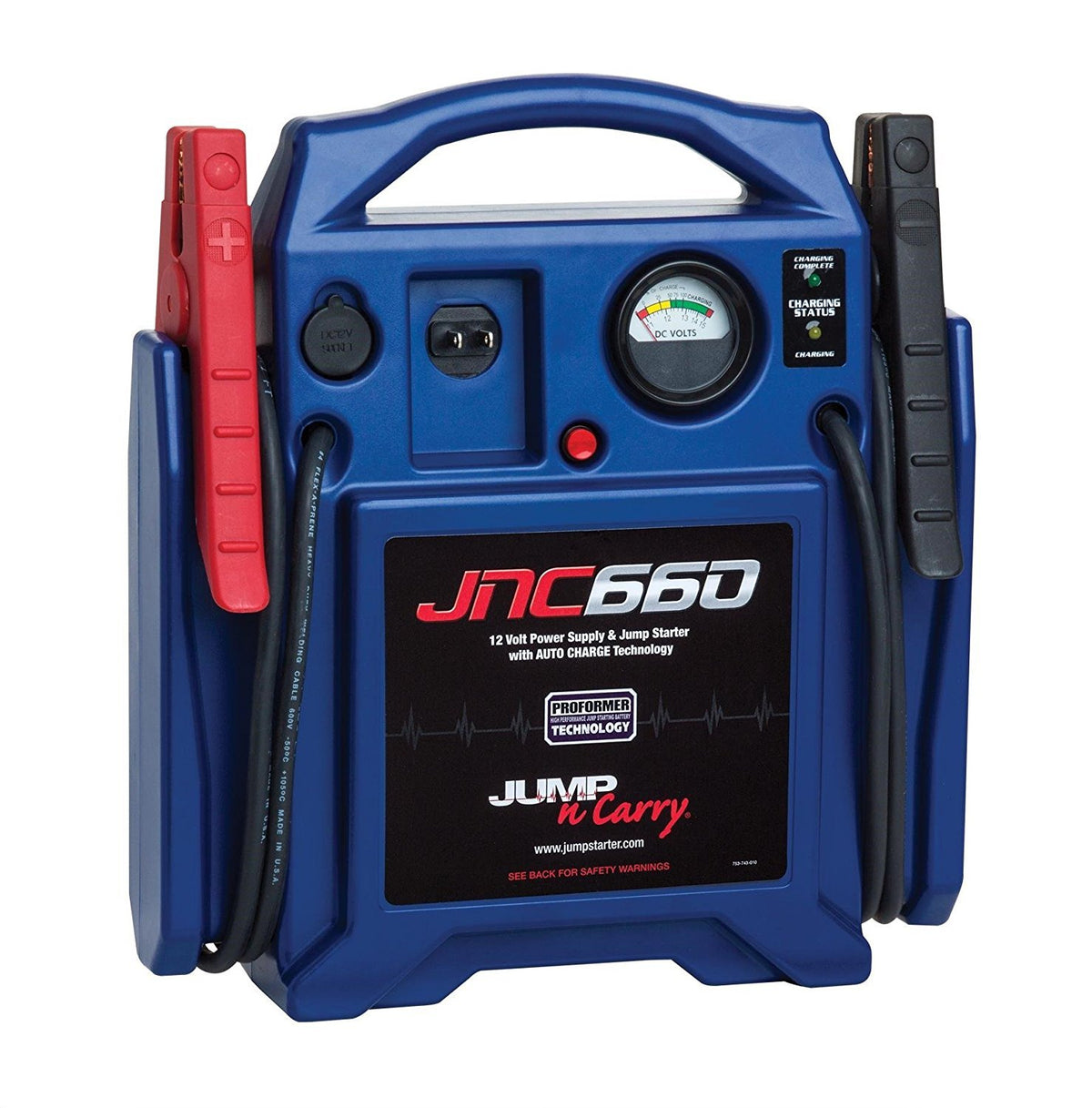 1700 Peak Amp 12 Volt Jump Starter and 2.5 Amp Battery Maintainer D7369