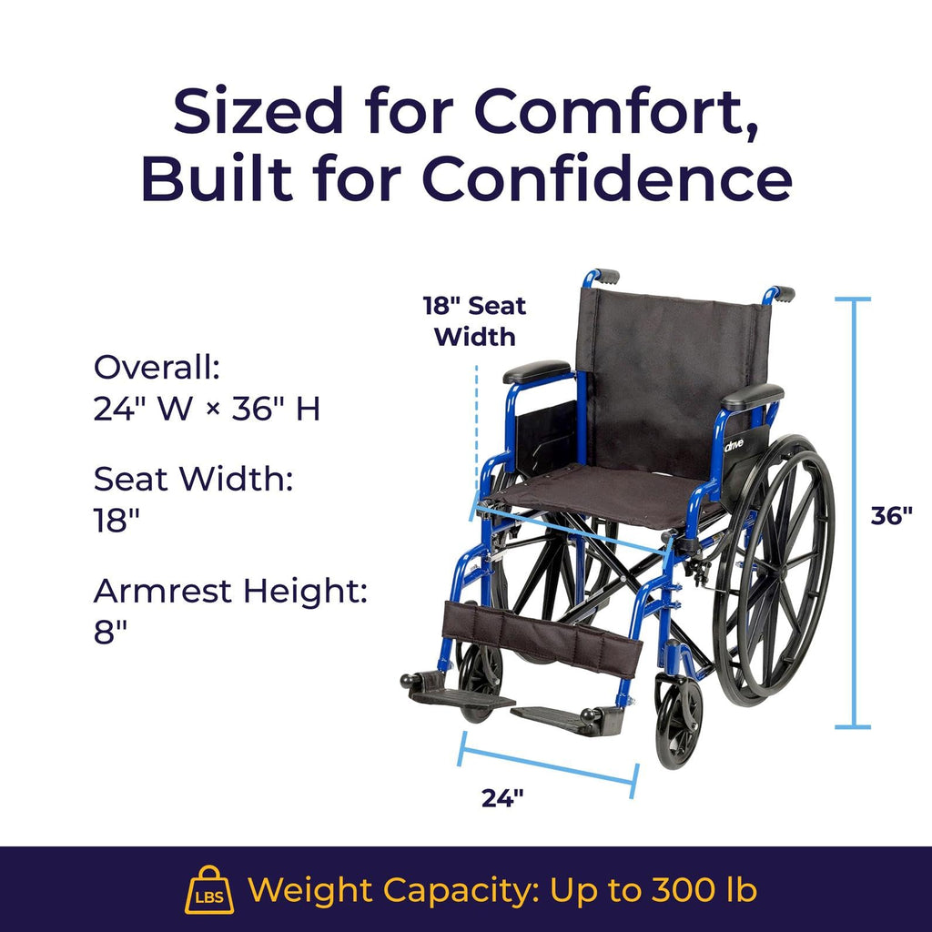 Blue Streak Lightweight Wheelchair X28372