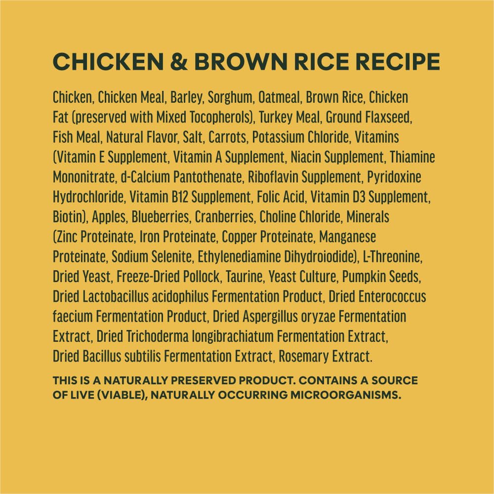 Whole Grain Chicken & Brown Rice Dry Dog Food 25 lb J40715