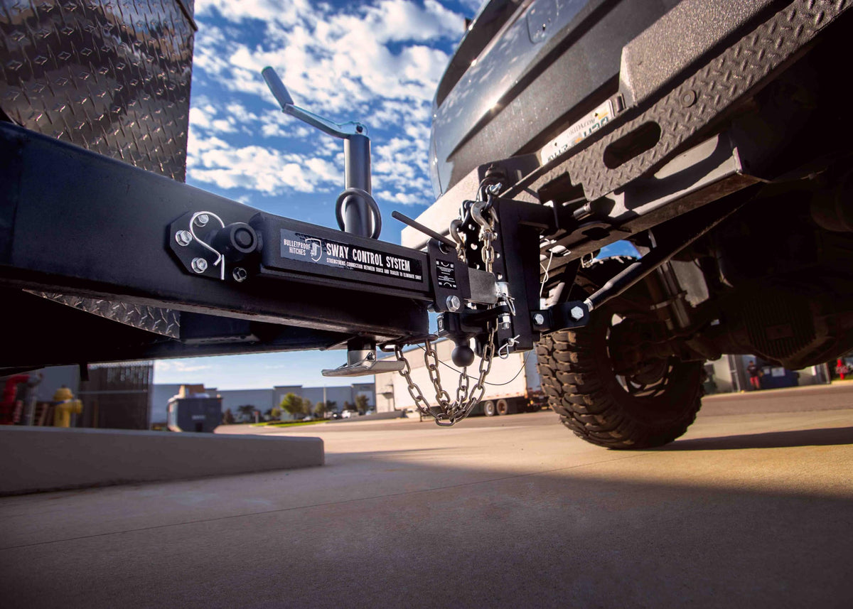 Trailer Anti Sway Control System Rated up to 10,000 lbs Solid Steel Black Powder Coat V102