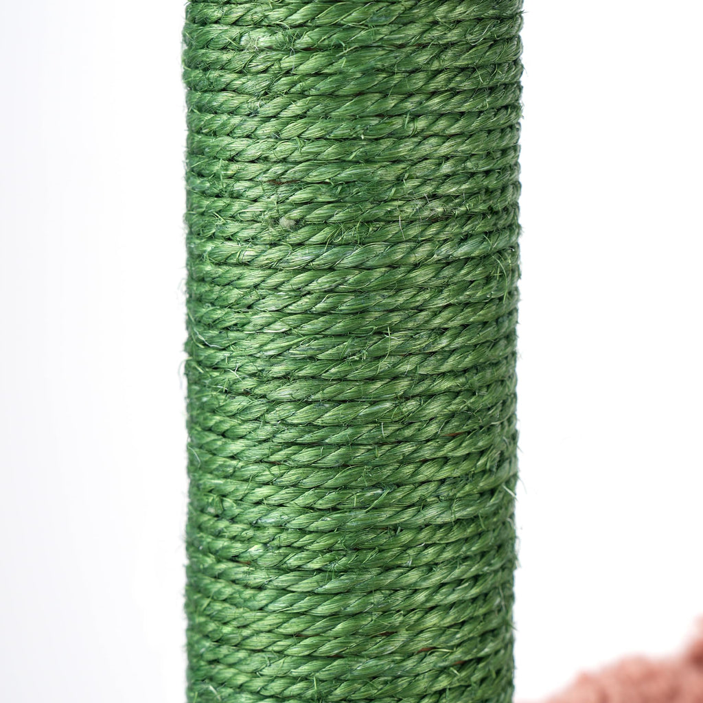 37.4" Green Cactus Cat Tree with Cat Condos and Scratching Post O29644