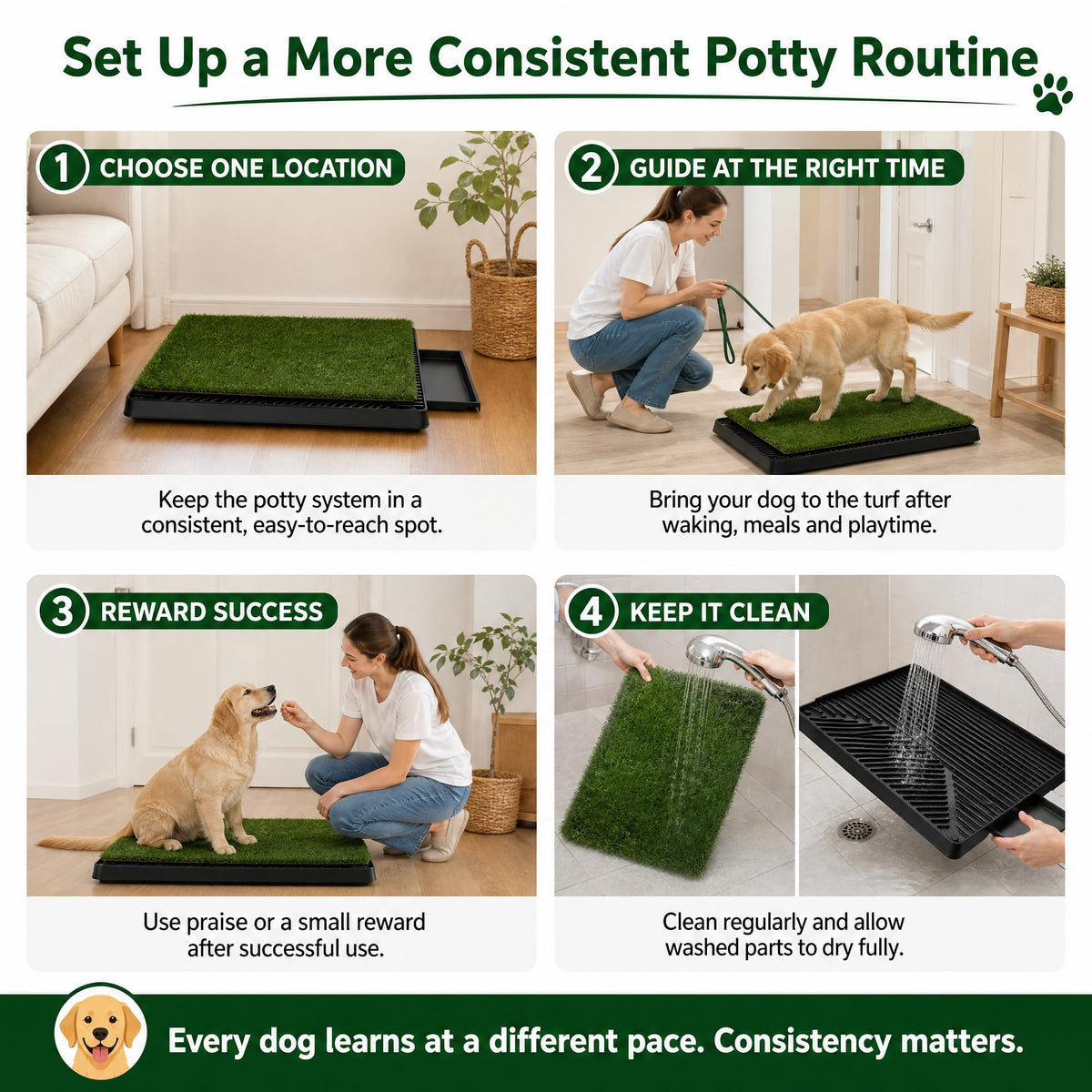 25 x 20 in Dog Grass Pad with Tray X6429