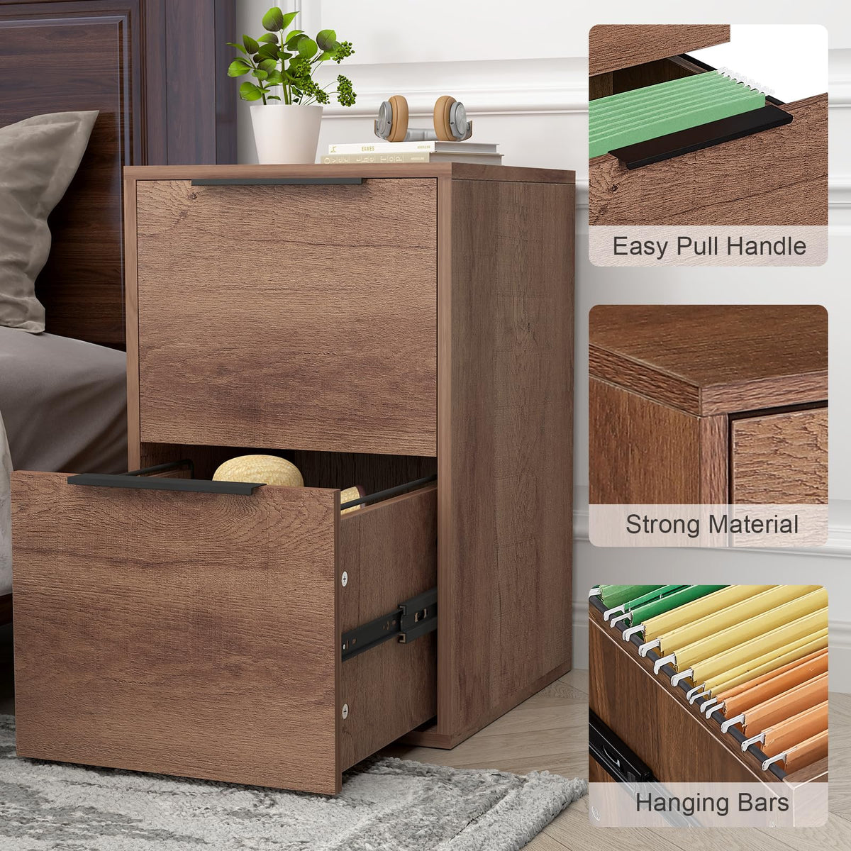 2 Drawer Filing Cabinet with Hanging Rail Z915318