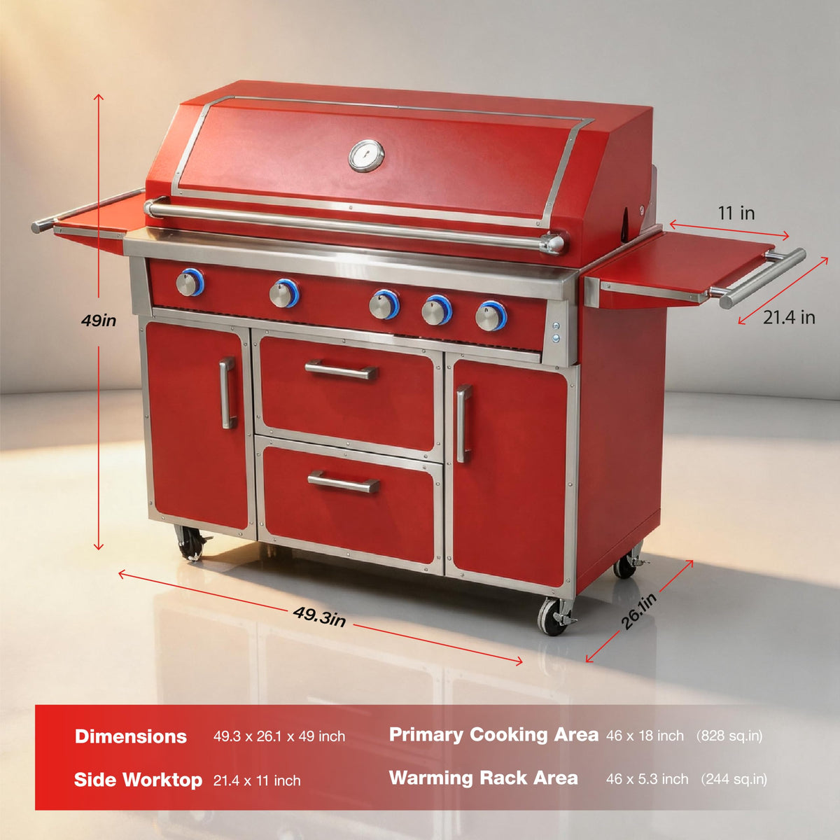 49" 99,000 BTU Stainless Steel Gas Grill W80705