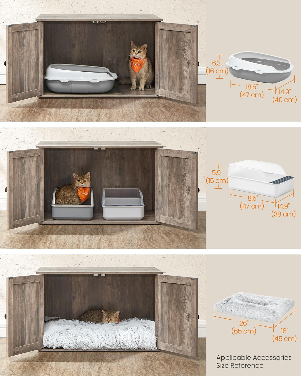 Cat Litter Box Enclosure End Table T5171