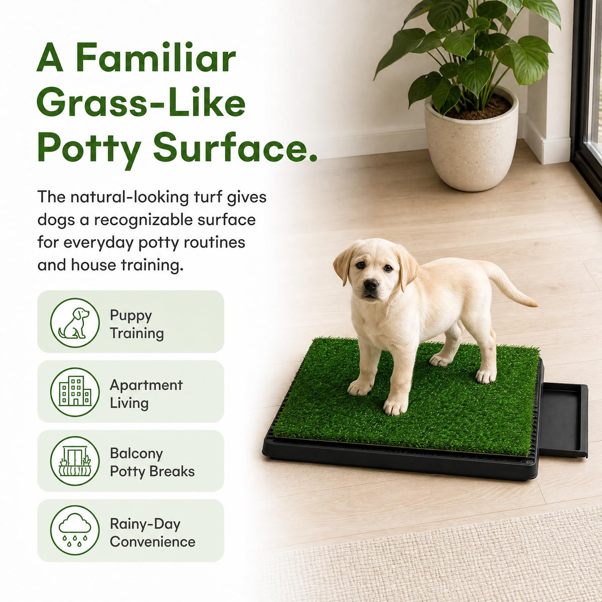 25 x 20 in Dog Grass Pad with Tray X6429