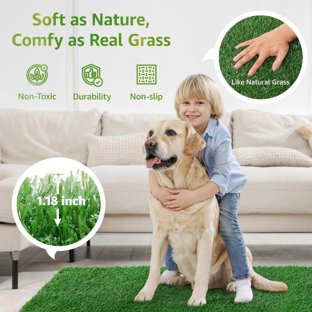 2 Pack 14x18in Artificial Grass Pee Pads J46885
