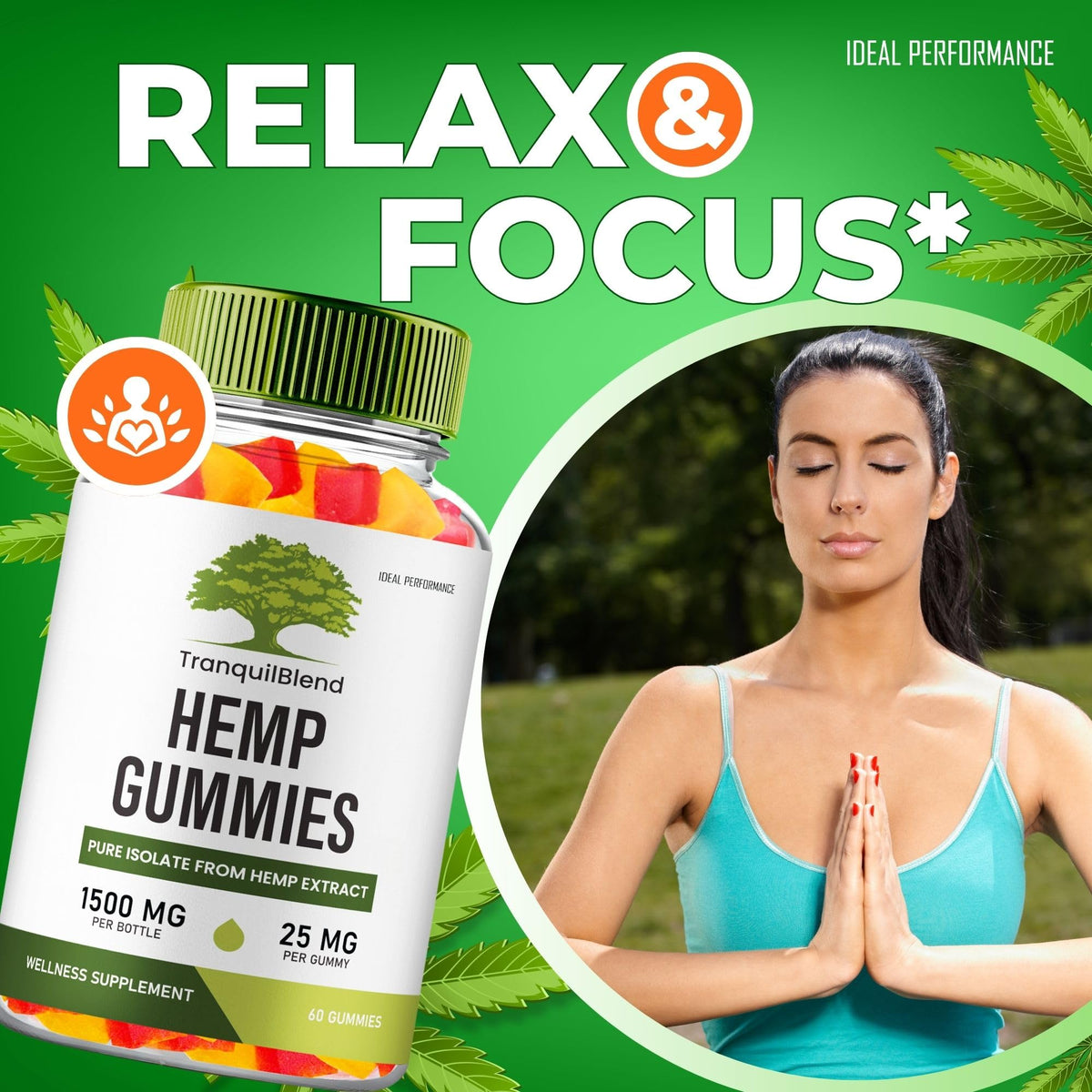 Hemp Gummies with Hemp Seeds Organic Extract 2 Pack D432227