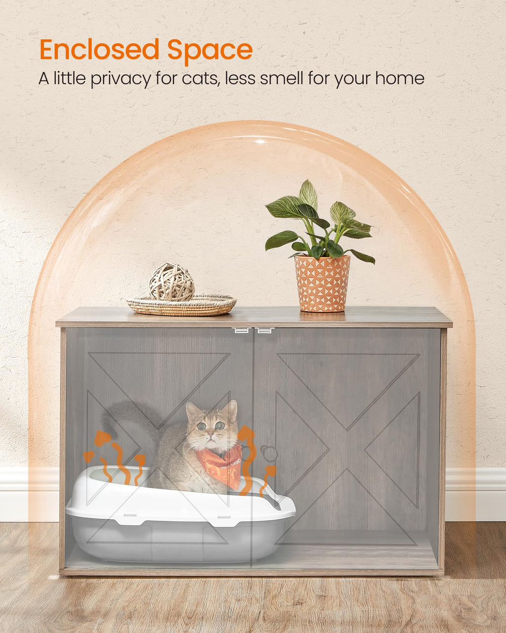 Cat Litter Box Enclosure End Table T5171